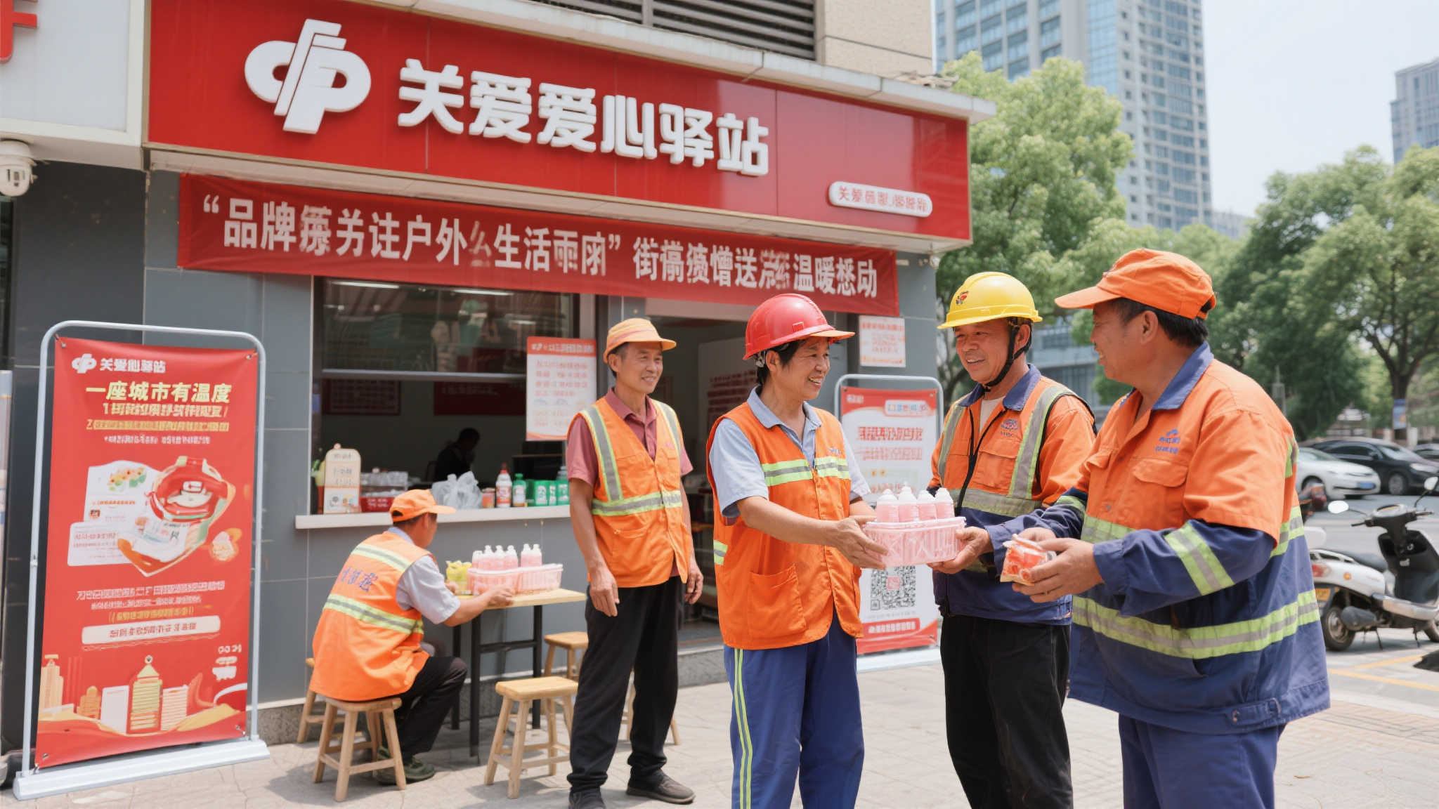 福彩暖心驿站关怀户外劳动者 前言:关注户外劳动者生活需求,用真情送上