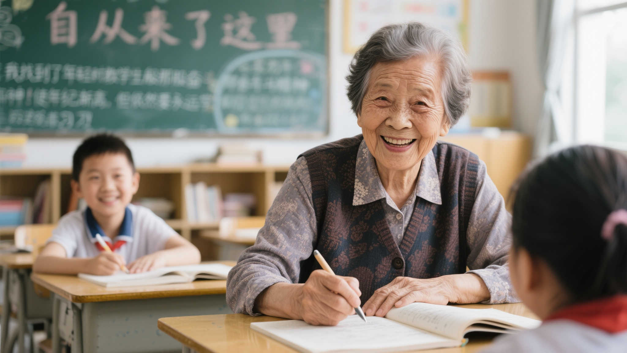 合肥福彩销售员探访养老服务中心,体验社区养老新模式 一位退休教师刘奶奶开心分享道:“自从来了